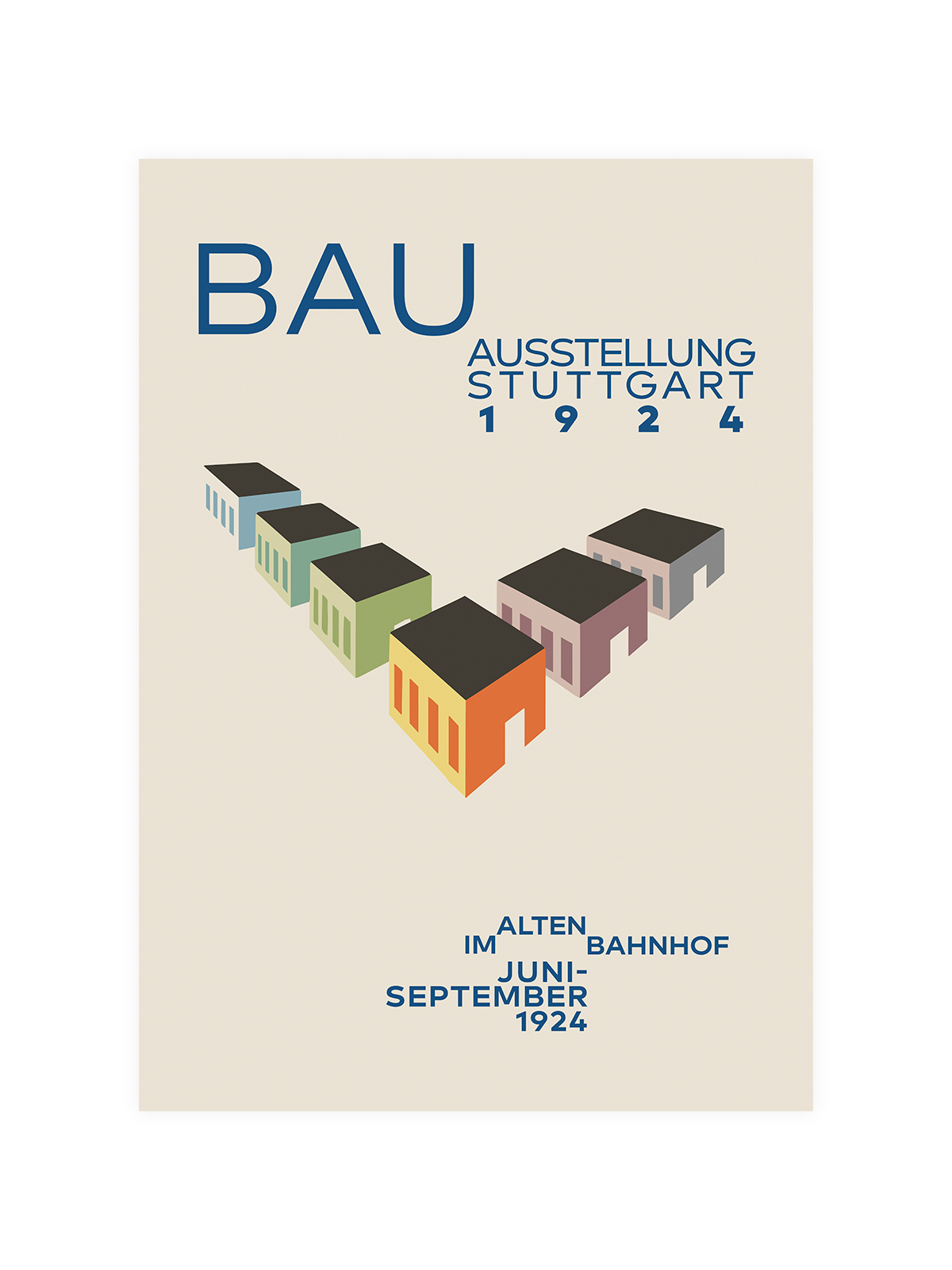 Bauhaus Ausstellung 1924 Poster