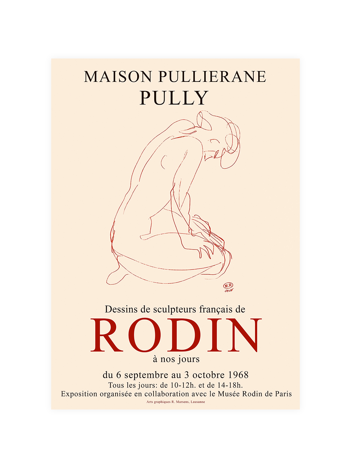 The Rodin Pully Exhibition Poster