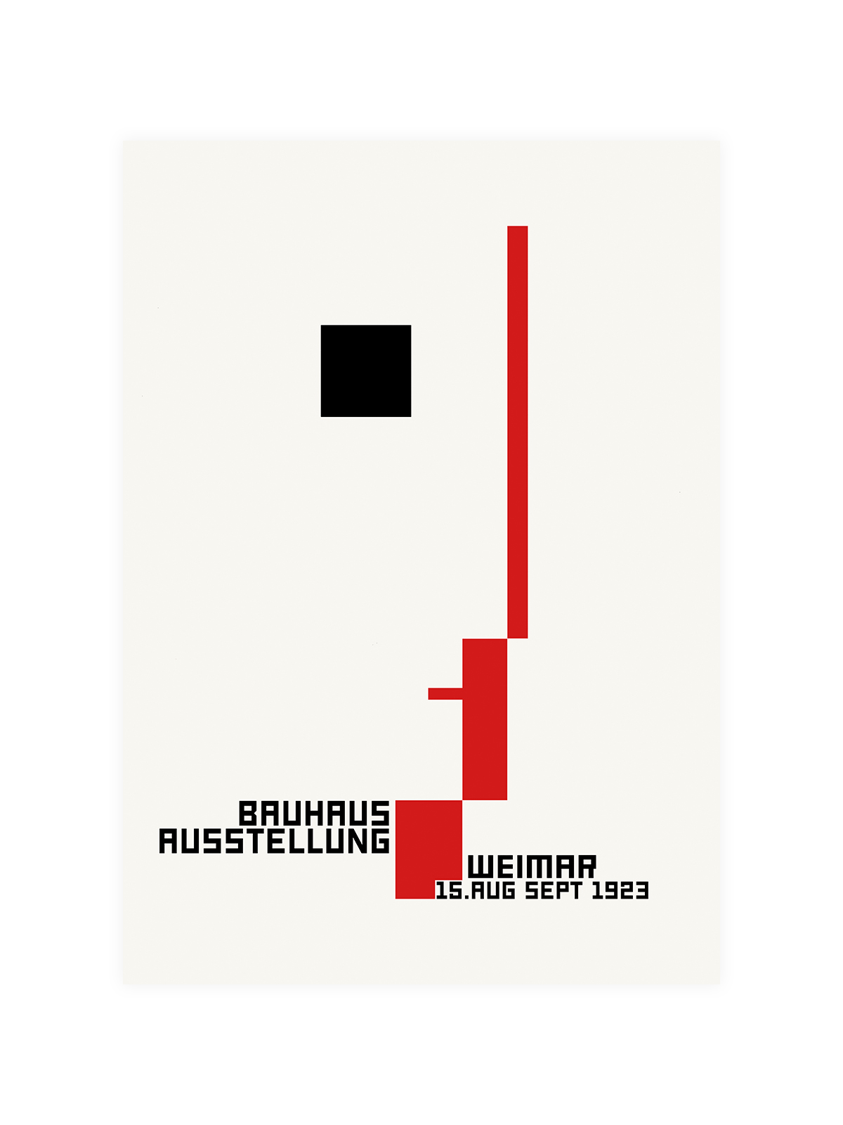 Bauhaus Weimar Ausstellung Poster