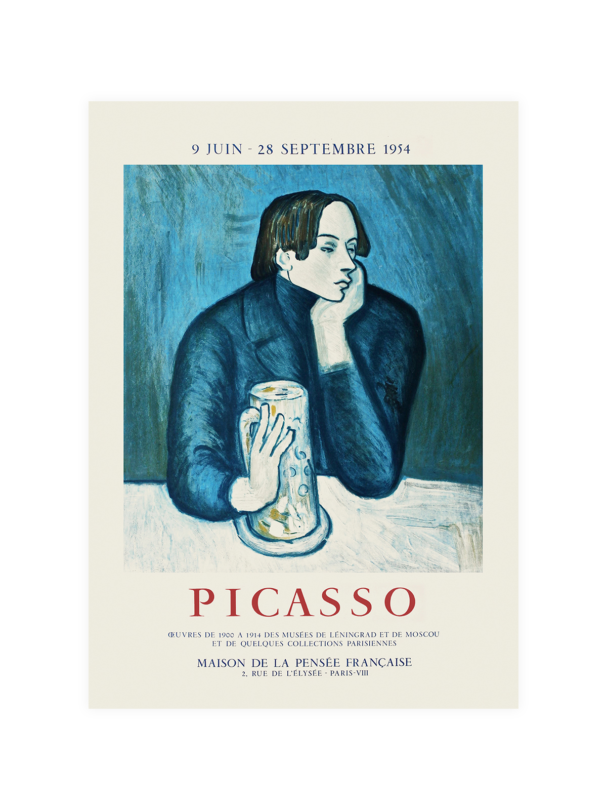 Picasso 1954 Paris Exhibition Poster
