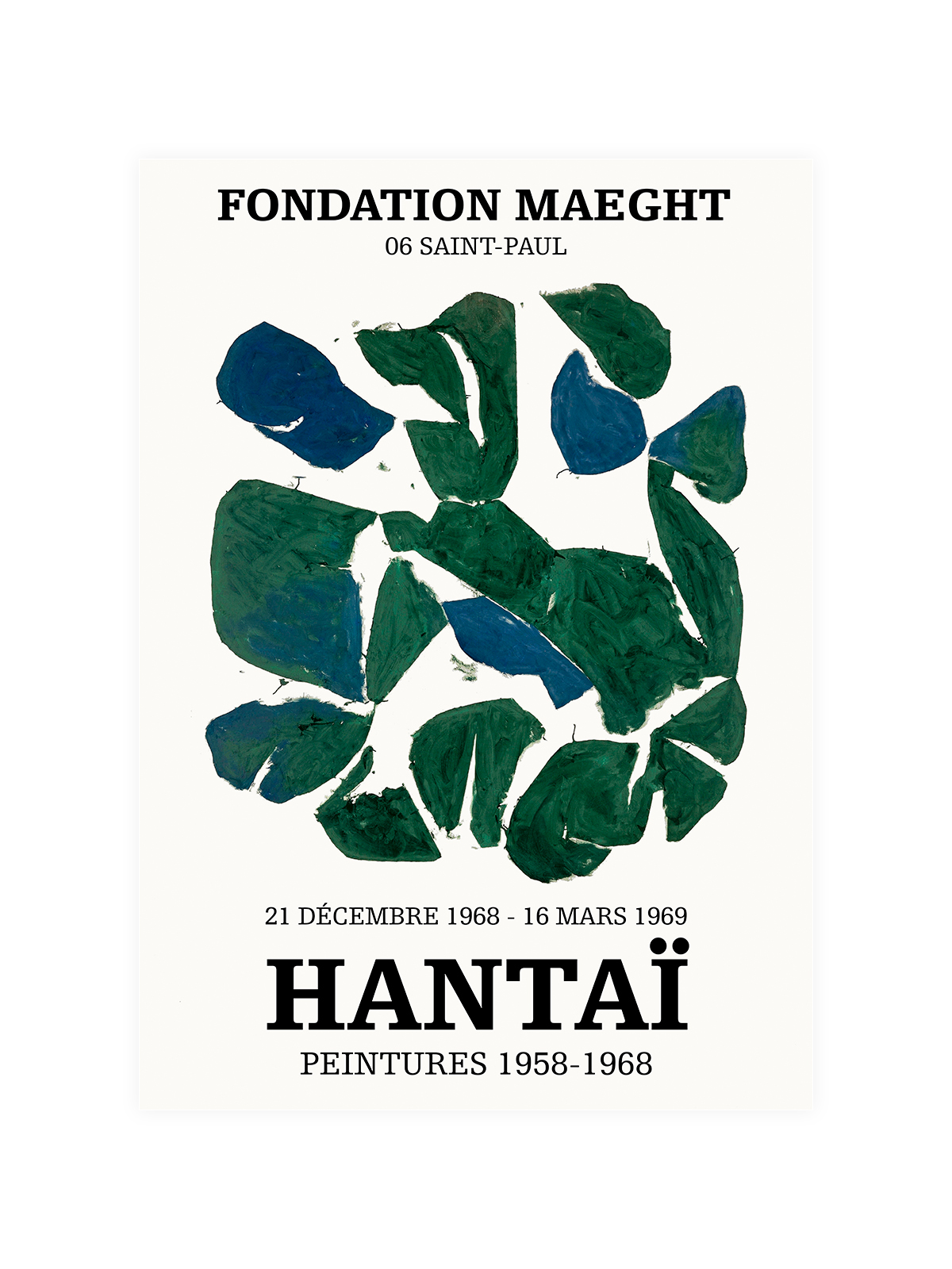 Hantai Green Exhibition Poster