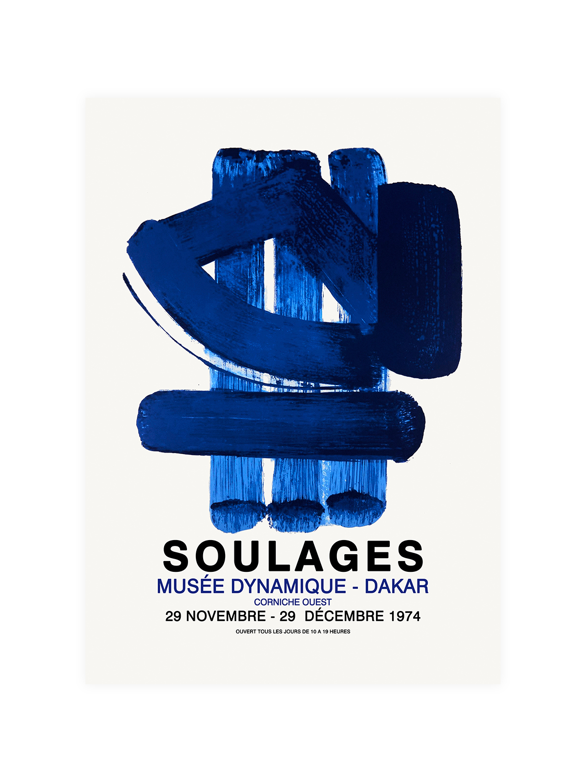 Soulages Exhibition Poster