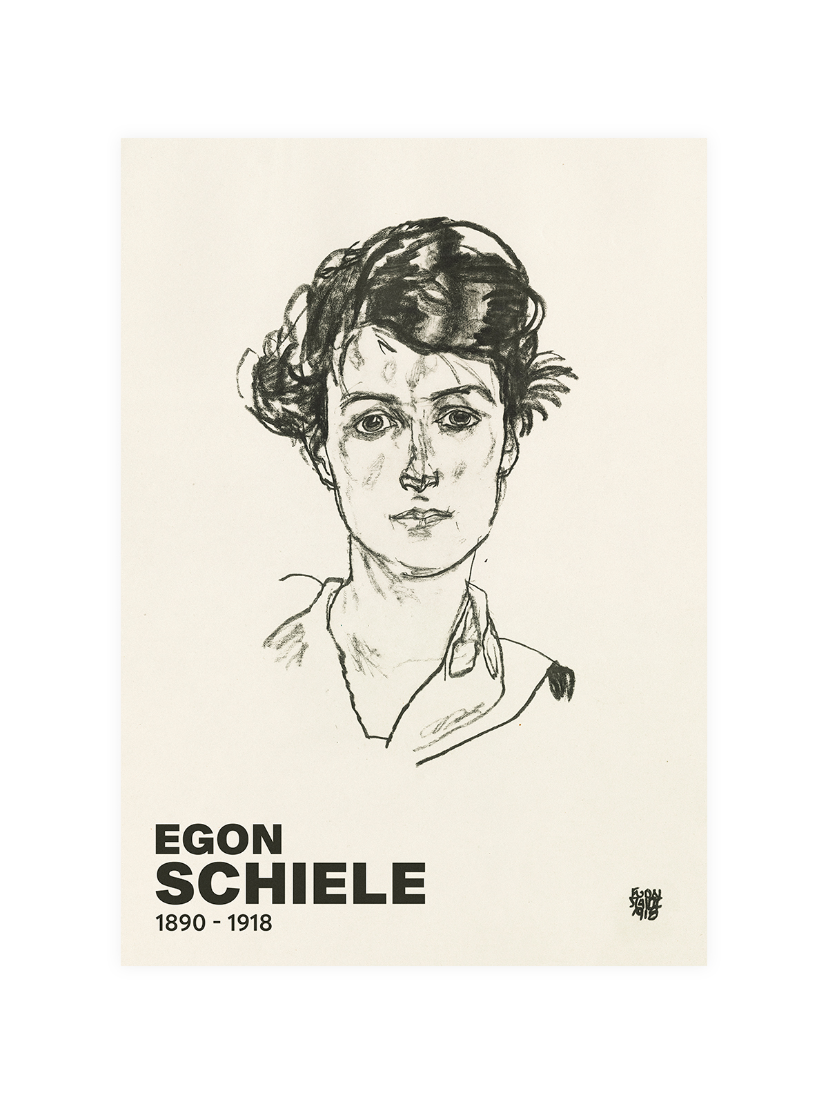 Egon Schiele Portrait Poster