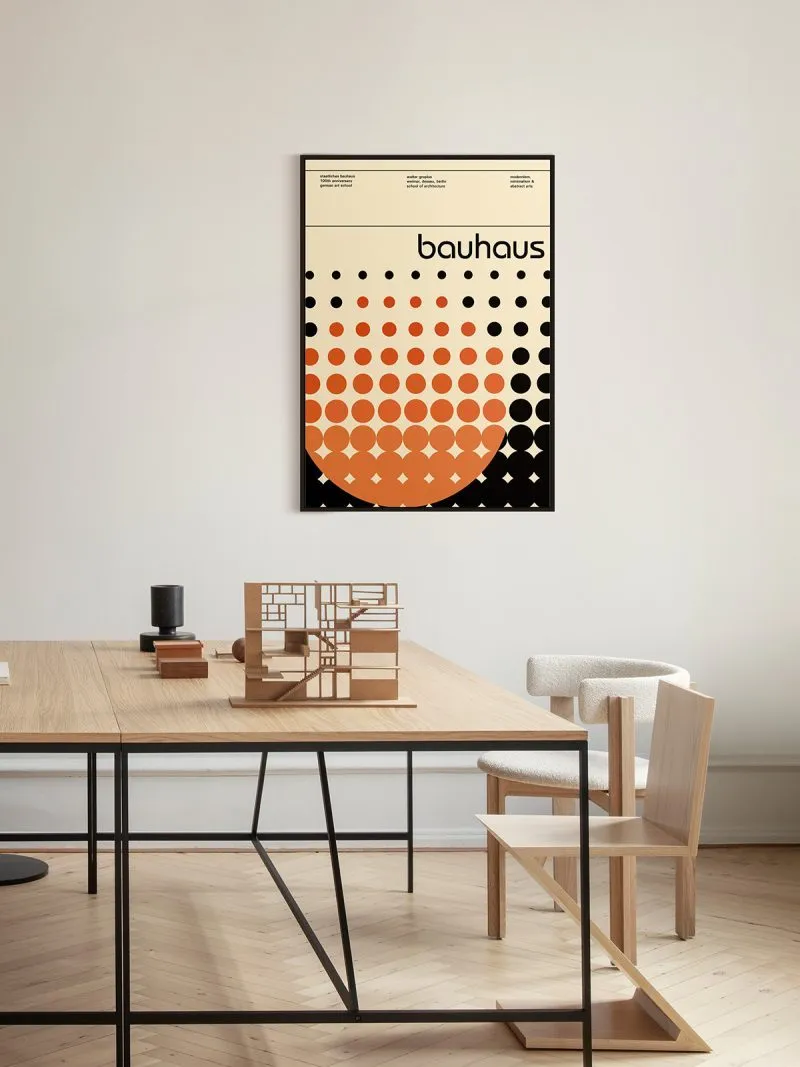 Bauhaus Circles Poster