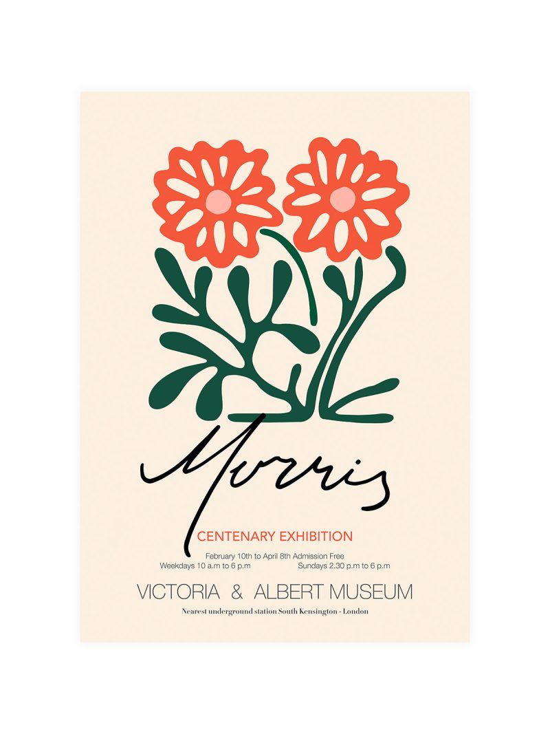 William Morris Centenary Exhibition Poster