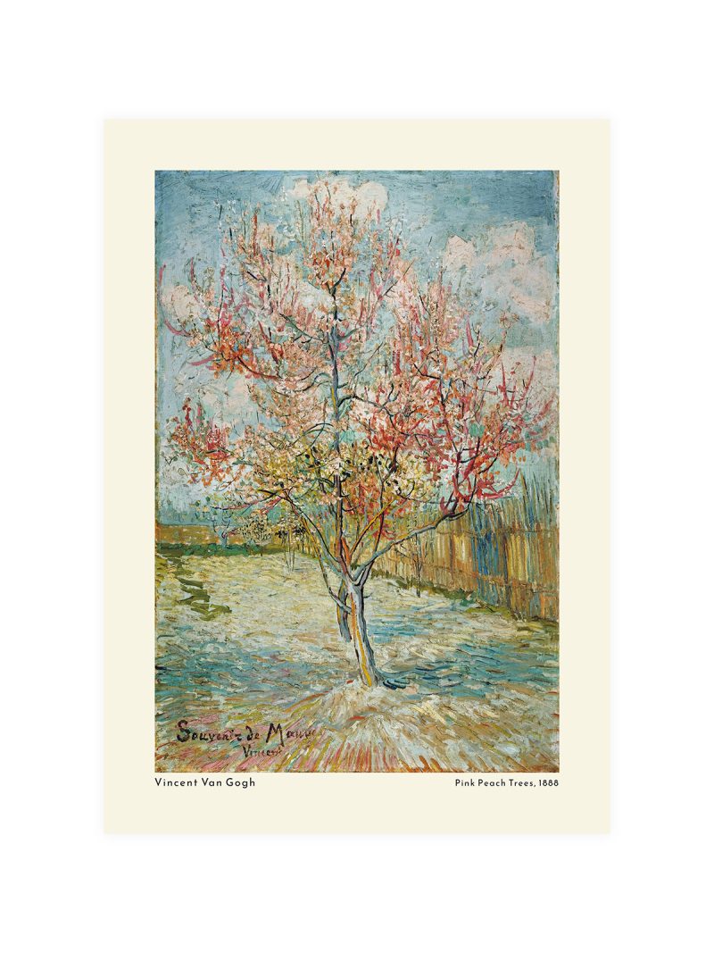 Van Gogh Pink Peach Trees Poster