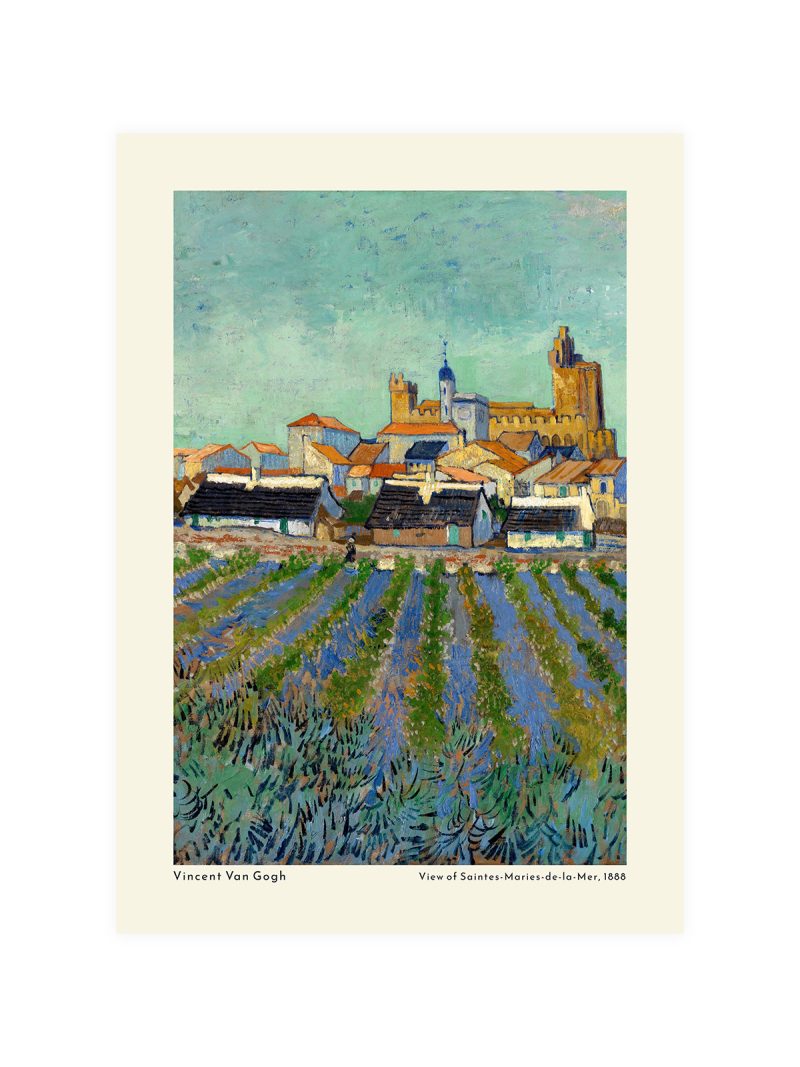 Van Gogh View of Saintes-Maries Poster
