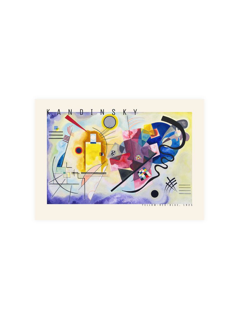 Kandinsky Yellow Red Blue Poster