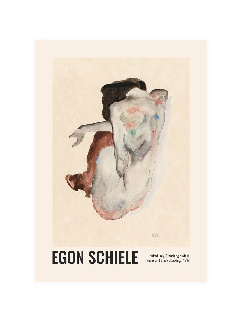 Egon Schiele Provocative Art Poster