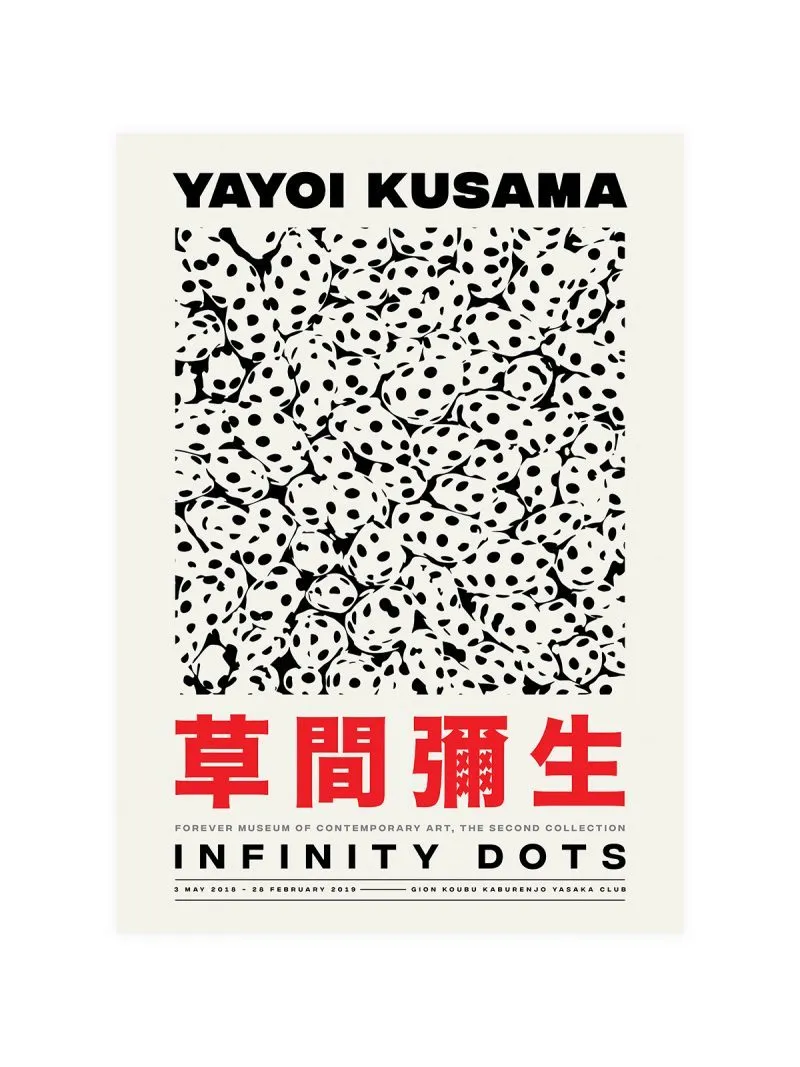 Yayoi Kusama Infinity Dots Poster