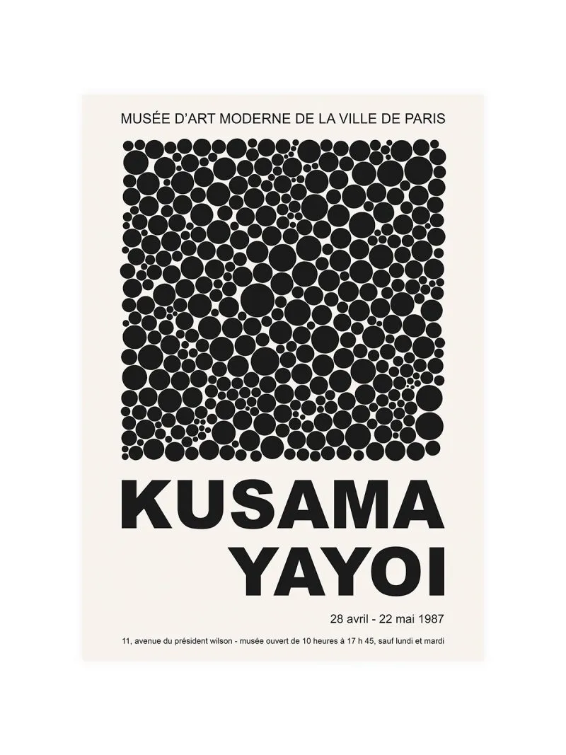 Yayoi Kusama 1987 Exhibition Poster