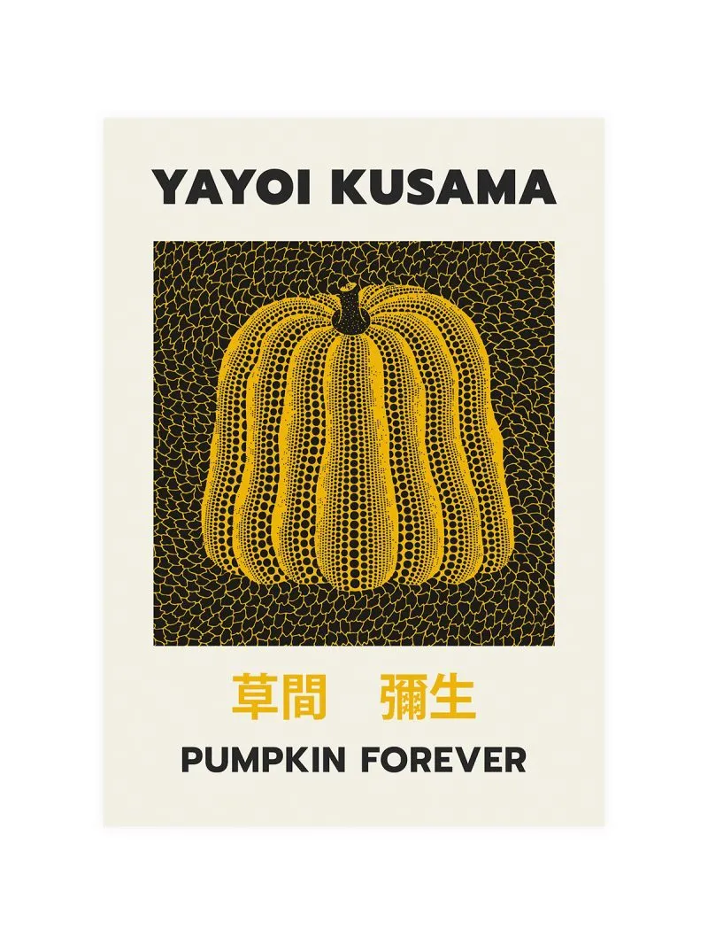 Yayoi Kusama Pumpkin 1998 Poster