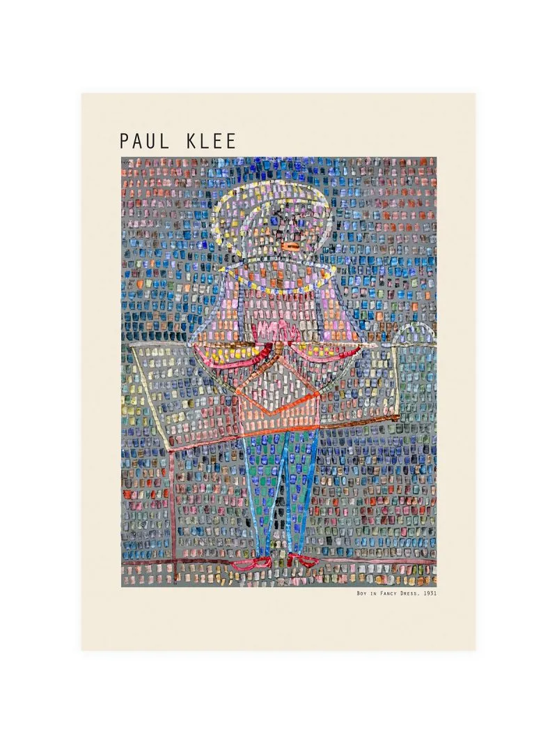 Paul Klee Boy in Fancy Dress Poster