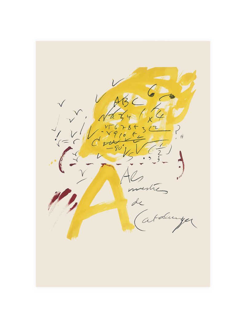 Tapies For The Exhibition Poster