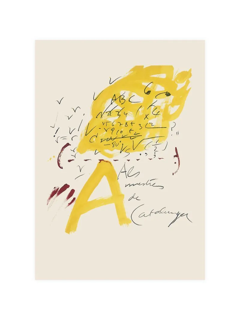 Tapies For The Exhibition Poster