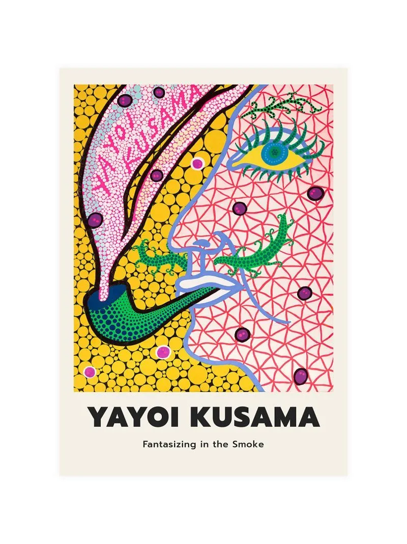 Yayoi Kusama Fantasizing in the Smoke Poster