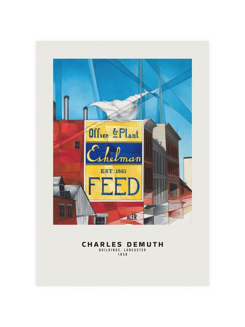 Charles Demuth Buildings Lancaster Poster
