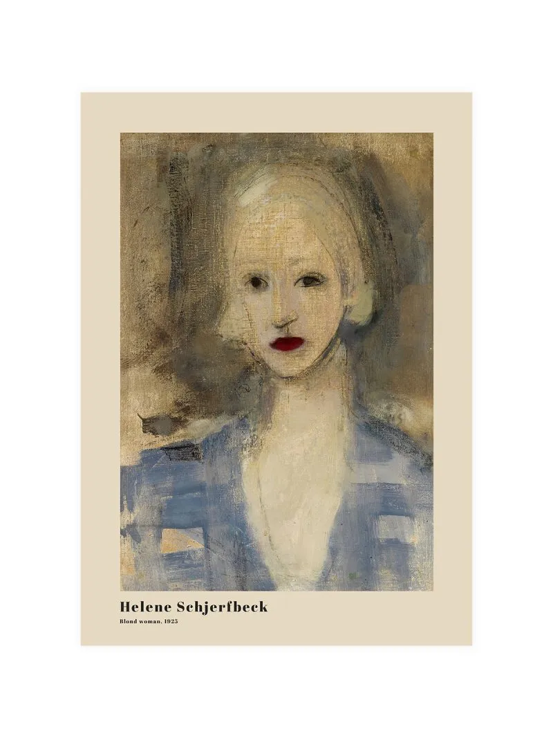 Schjerfbeck Blond Woman Poster