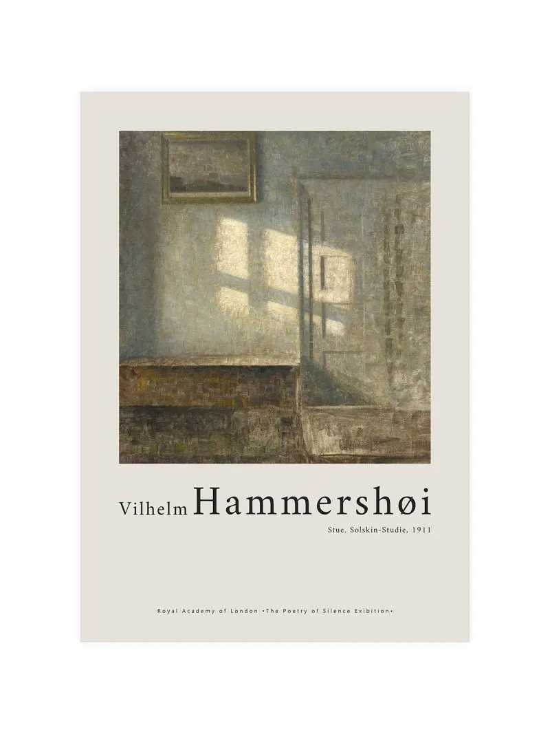 Hammershoi Stue Studie Poster