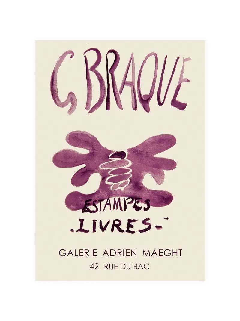 Braque Estampes Livres Poster