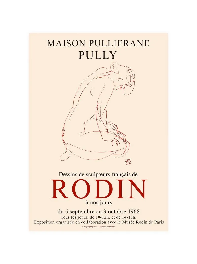 Rodin Pully Exhibition Poster