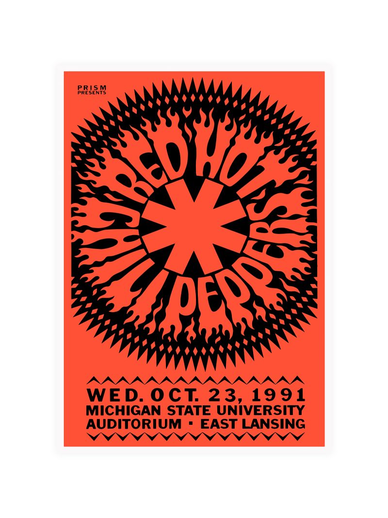 Red Hot Chili Peppers 1991 Concert Poster