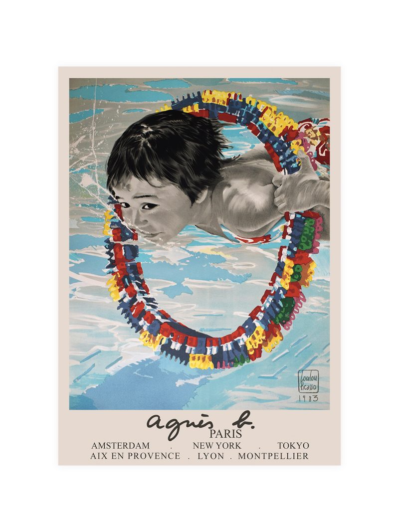 Picasso Boy Swimming Poster