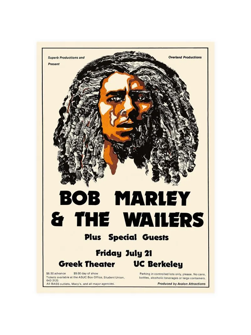 Bob Marley Concert Poster