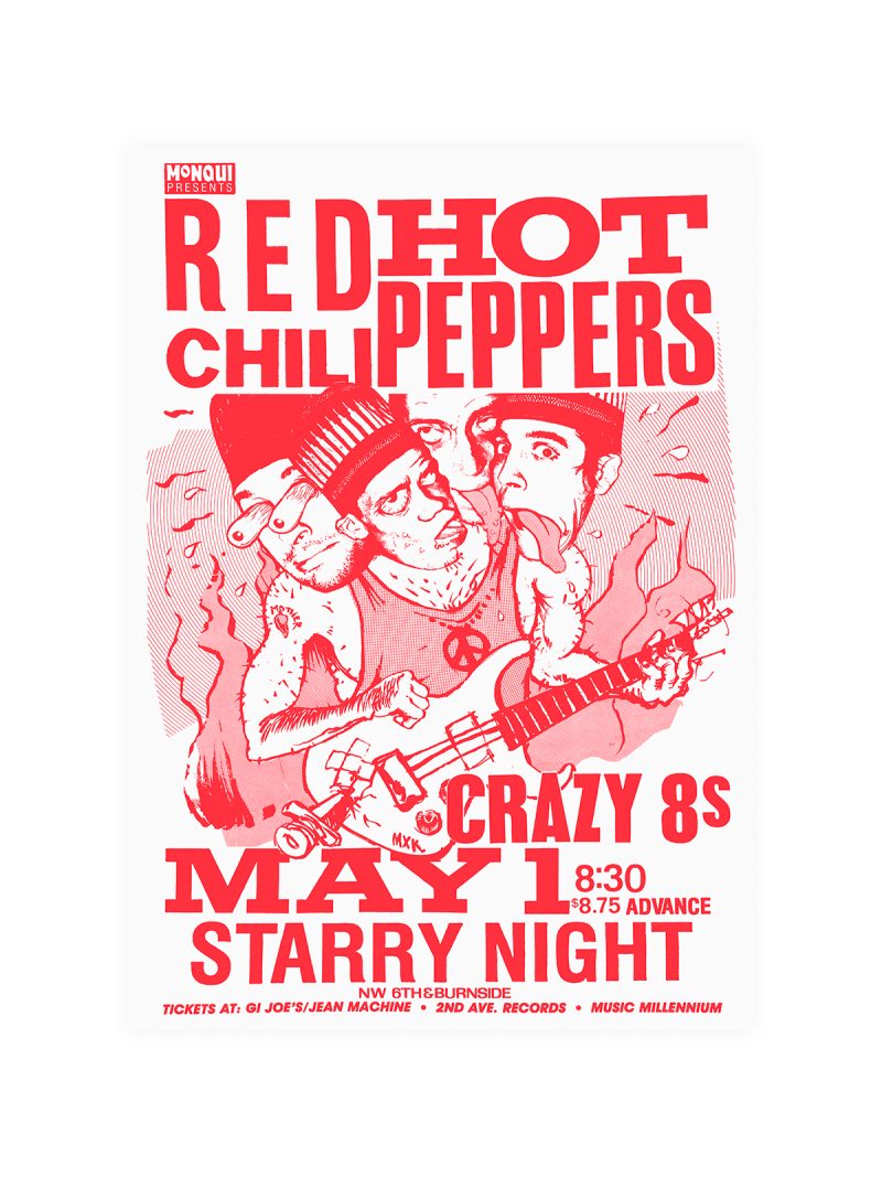 Red Hot Chili Peppers Concert Poster