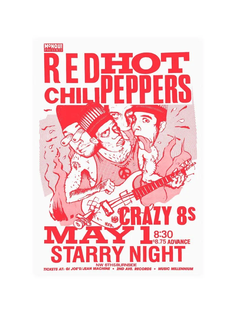 Red Hot Chili Peppers Concert Poster