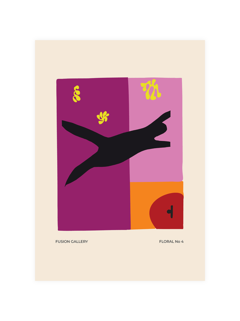Fusion Gallery Floral No 4 Poster