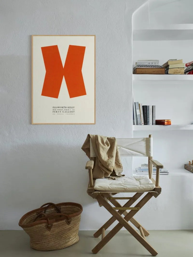 Ellsworth Kelly Orange X Poster