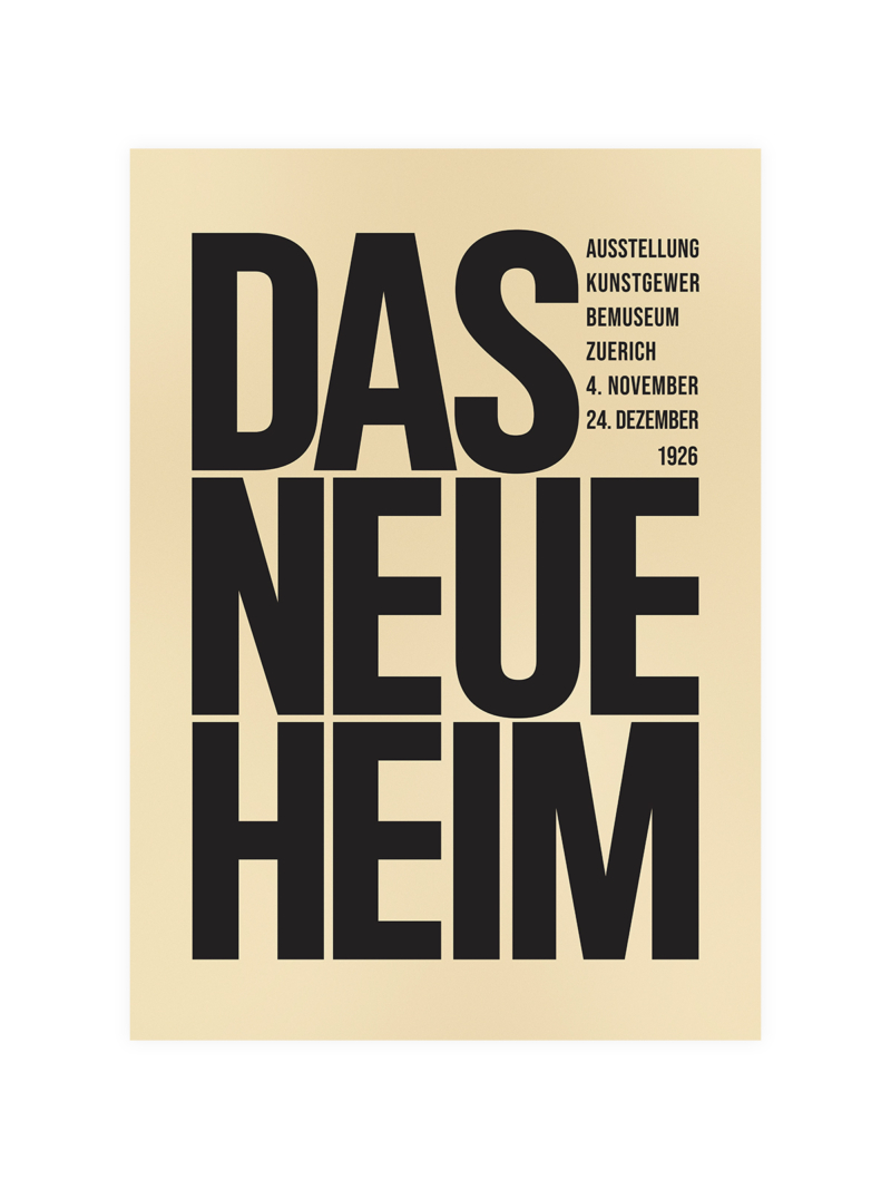Das Neue Heim Exhibition Poster