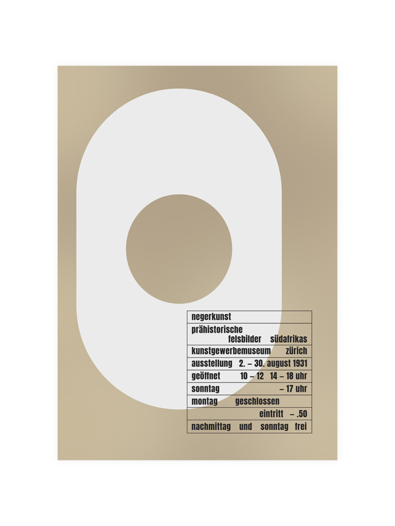 Bauhaus Exhibition Zurich 1931 Poster