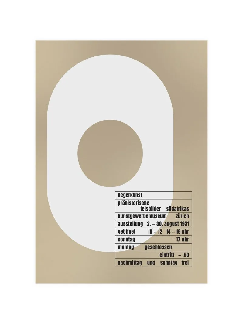 Bauhaus Exhibition Zurich 1931 Poster