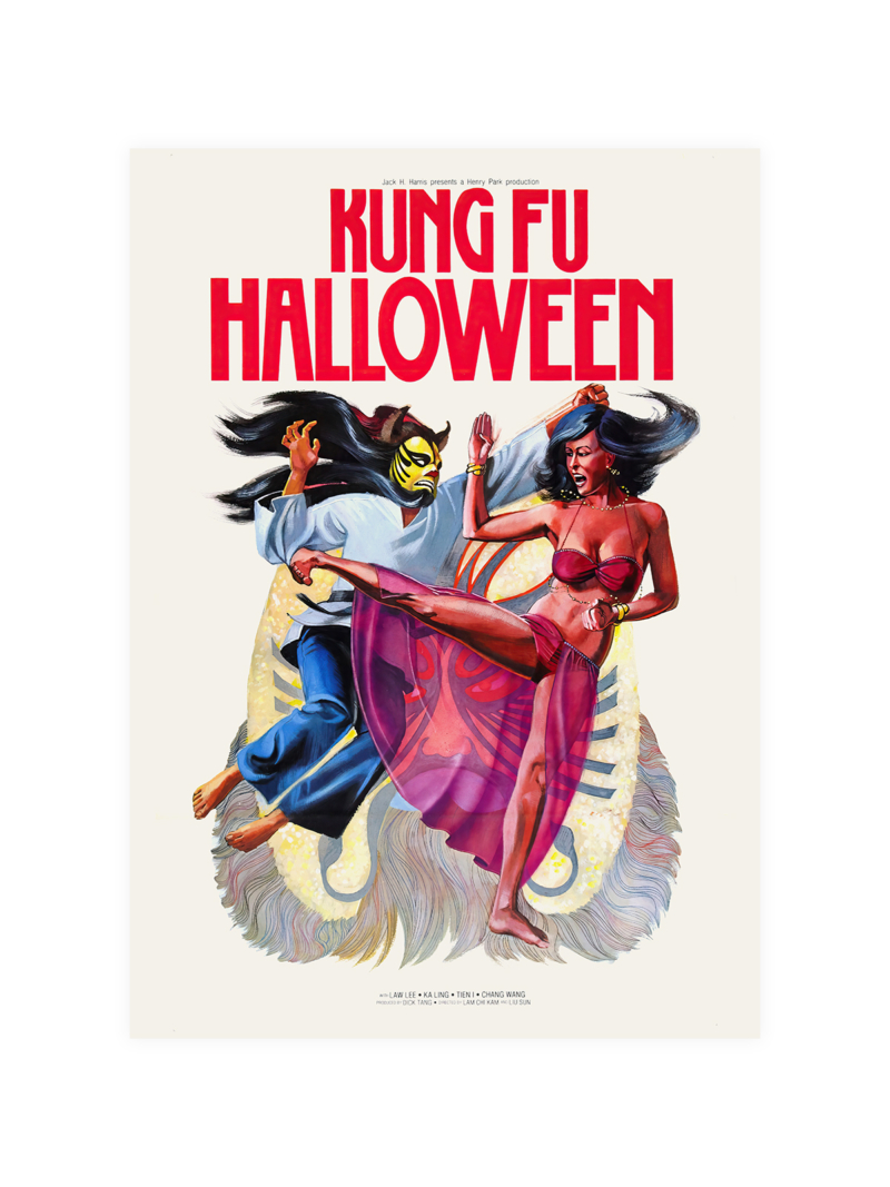 Kung Fu Halloween Poster