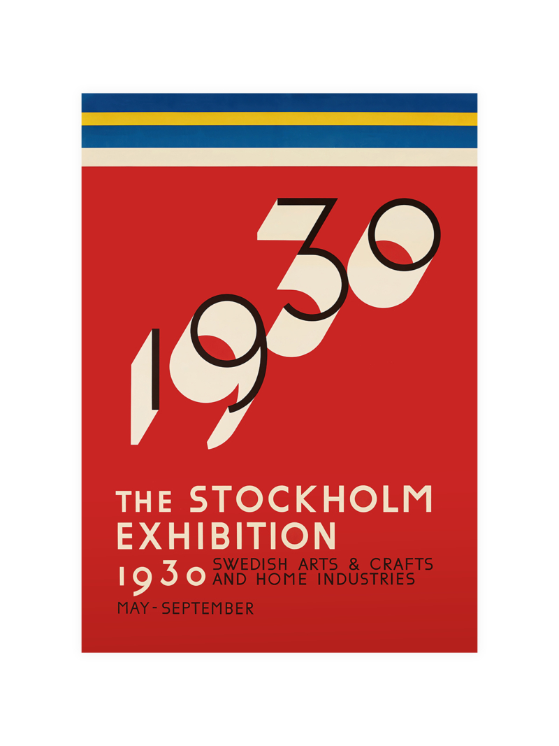 Stockholm 1930 Vintage Poster