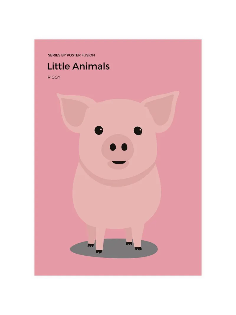 Poster Fusion Cute Piggy Poster