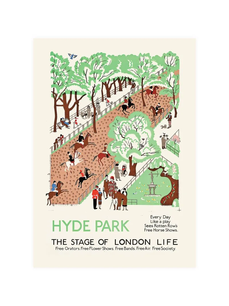 Hyde Park London Poster