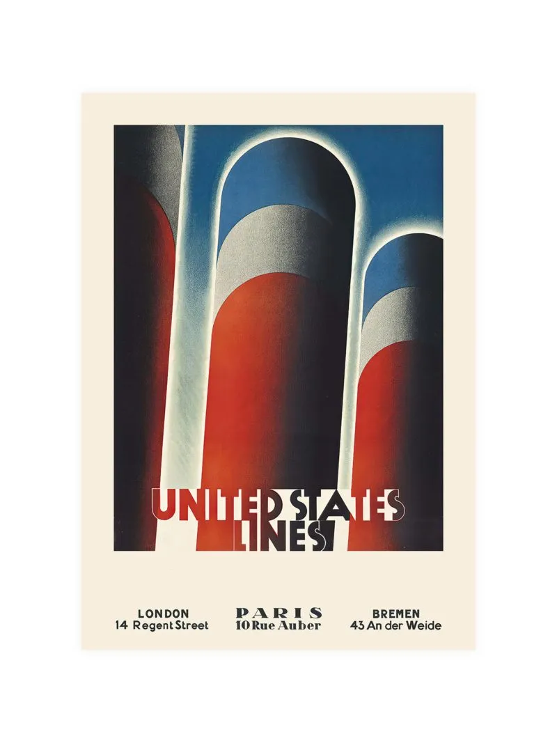 United States Lines Poster