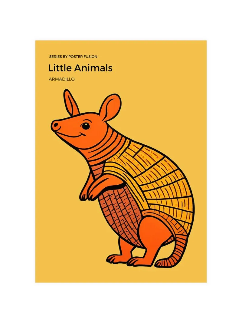 Poster Fusion Happy Armadillo Poster
