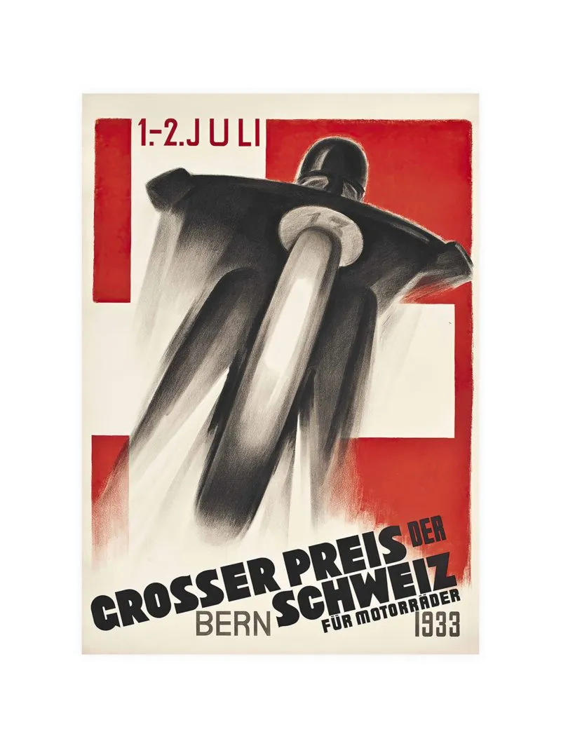 Grand Prix Bern 1933 Motorcycle Poster