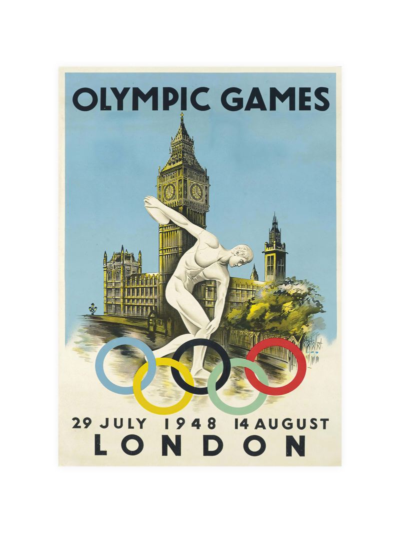 1948 London Olympic Games Poster