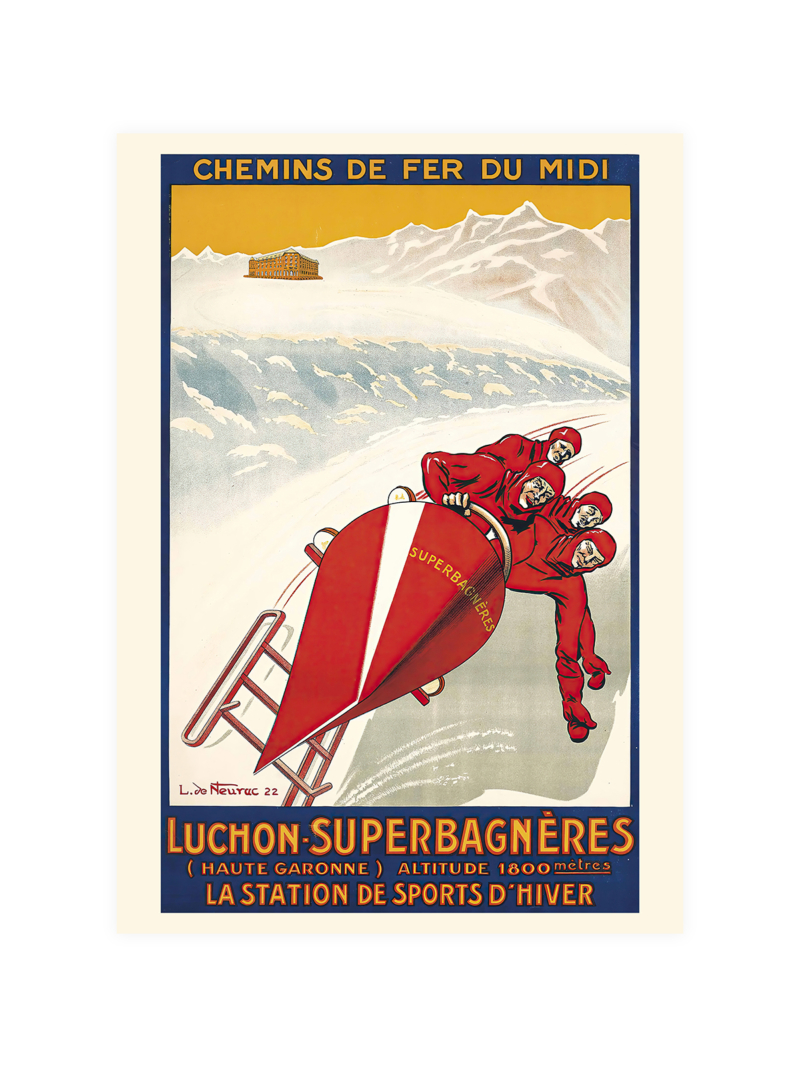 Luchon Ski Resort Poster