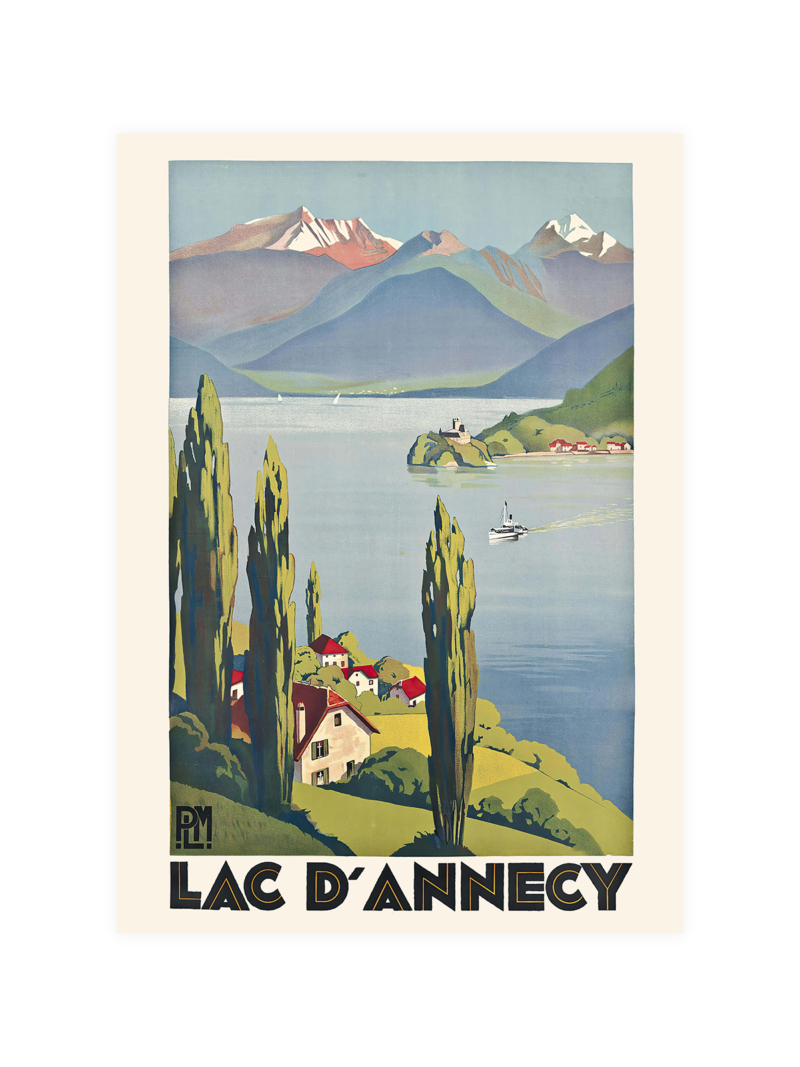 French Alps Travel Poster
