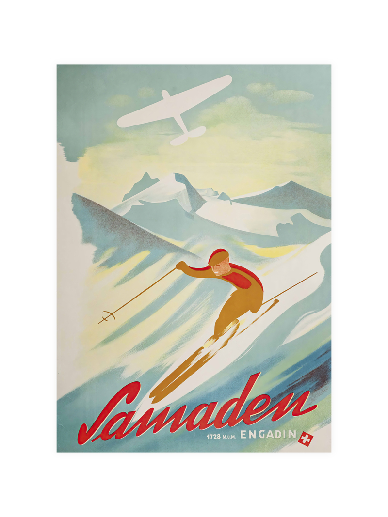 Swiss Vintage Ski Poster