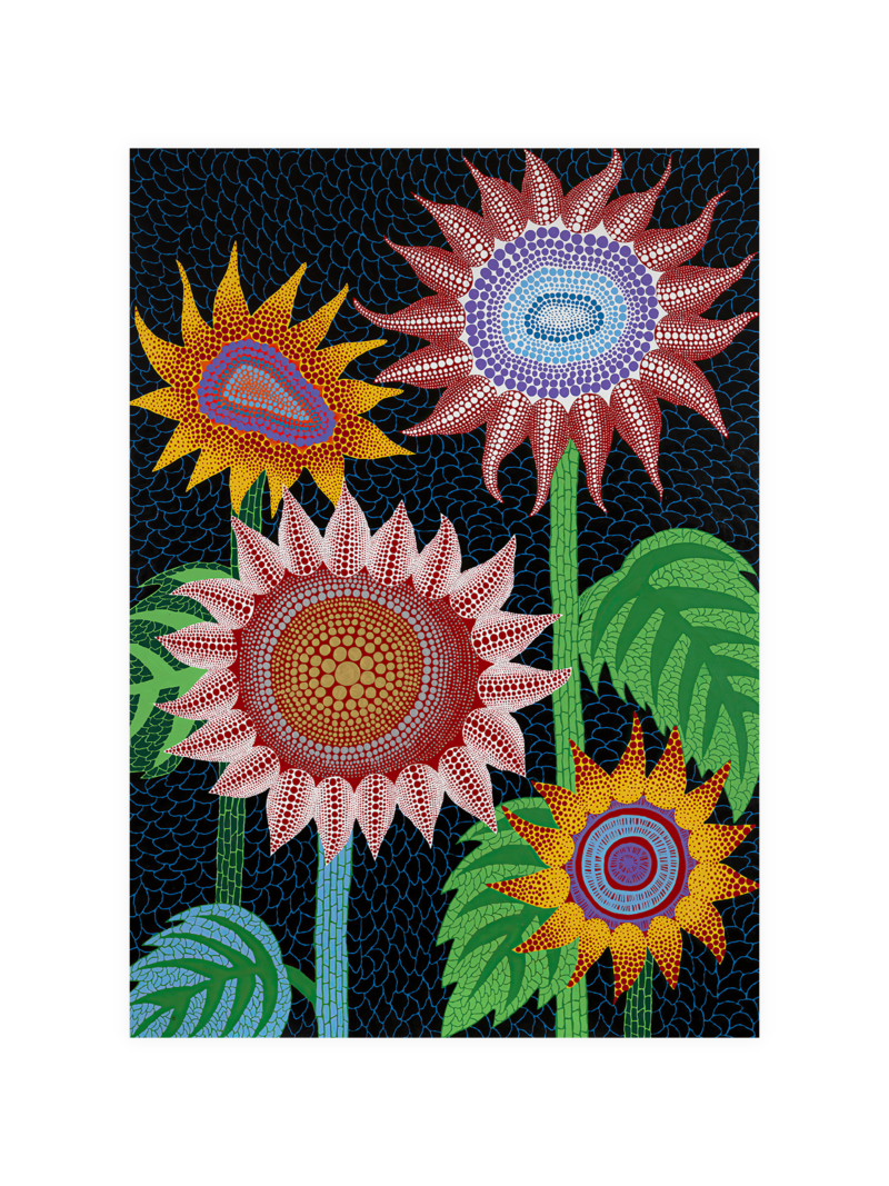 Yayoi Kusama Flowers Poster