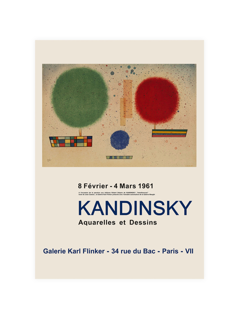 Kandinsky Exhibition 1961 Poster