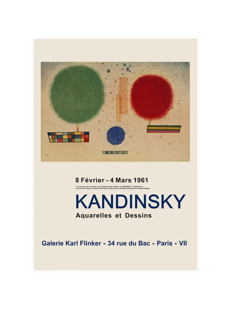 Kandinsky Exhibition 1961 Poster