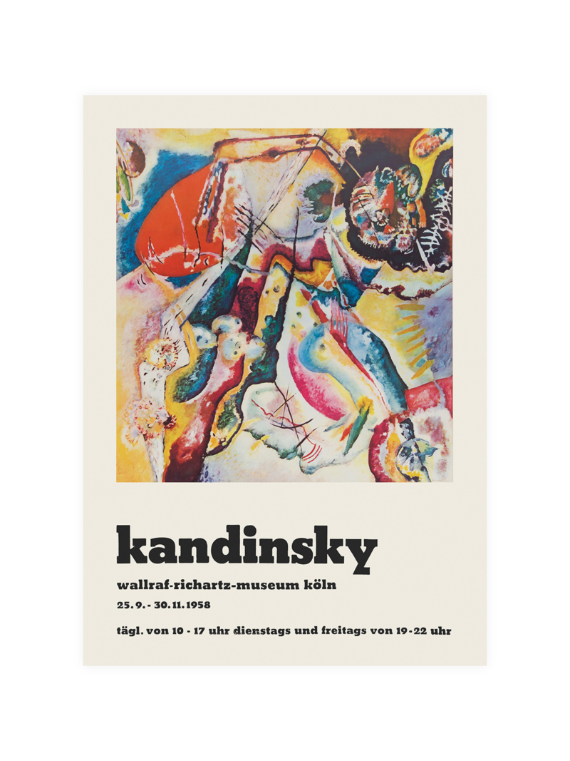 Kandinsky Exhibition 1958 Poster